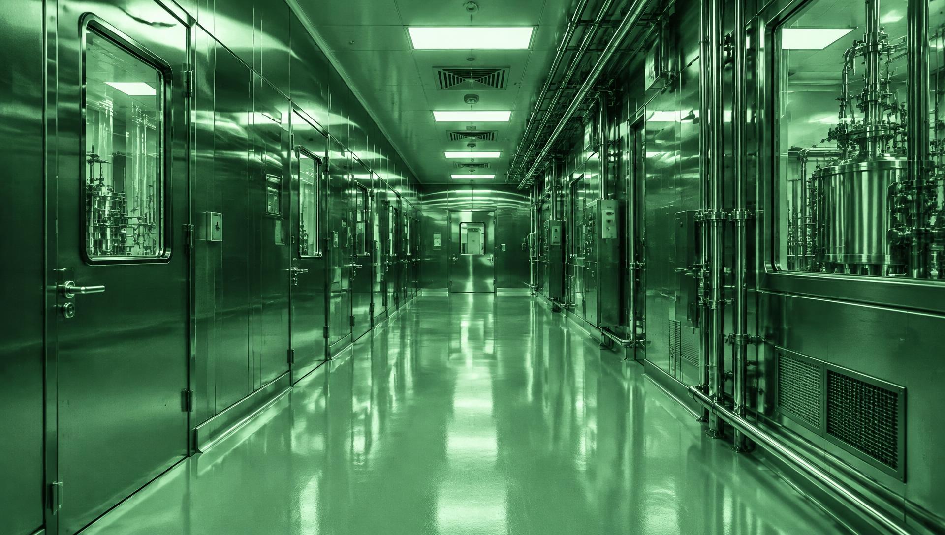 Stainless steel controlled environment corridor